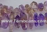 CNG5026 15.5 inches 7*12mm - 10*18mm faceted nuggets ametrine beads