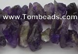 CNG5031 15.5 inches 6*15mm - 8*25mm nuggets amethyst beads