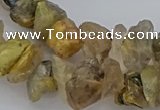 CNG5034 15.5 inches 8*12mm - 13*18mm nuggets golden rutilated quartz beads