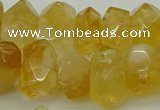 CNG5048 15.5 inches 12*16mm - 13*18mm faceted nuggets citrine beads