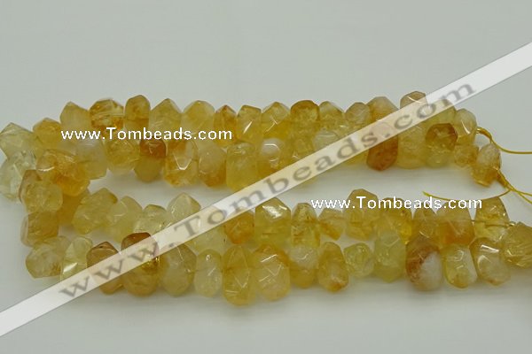 CNG5048 15.5 inches 12*16mm - 13*18mm faceted nuggets citrine beads