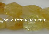 CNG5050 15.5 inches 13*18mm - 15*20mm faceted nuggets citrine beads