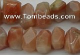 CNG5058 15.5 inches 10*14mm - 12*16mm faceted nuggets sunstone beads