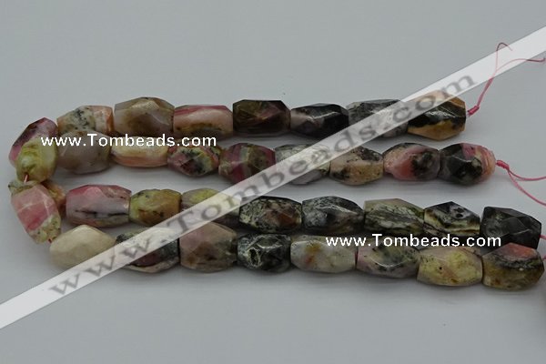 CNG5066 15.5 inches 13*20mm - 15*25mm faceted nuggets pink opal beads