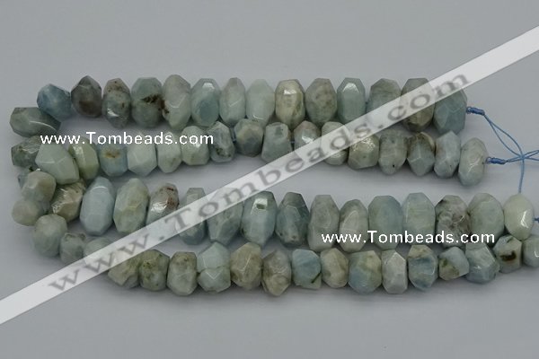 CNG5069 15.5 inches 10*14mm - 14*20mm faceted nuggets aquamarine beads