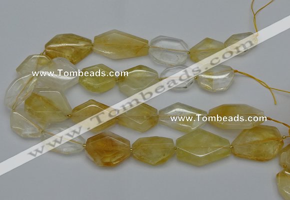 CNG5079 15.5 inches 20*30mm - 35*45mm freeform citrine beads