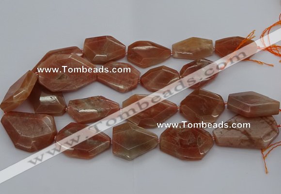 CNG5083 15.5 inches 20*30mm - 25*45mm freeform sunstone beads