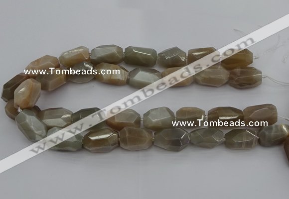 CNG5089 15.5 inches 13*18mm - 15*25mm faceted nuggets sunstone beads