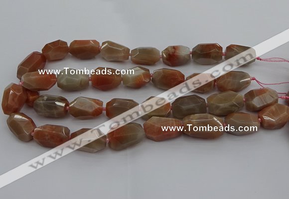 CNG5090 15.5 inches 13*18mm - 15*25mm faceted nuggets sunstone beads