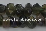 CNG5097 15.5 inches 10*14mm - 12*16mm faceted nuggets fluorite beads