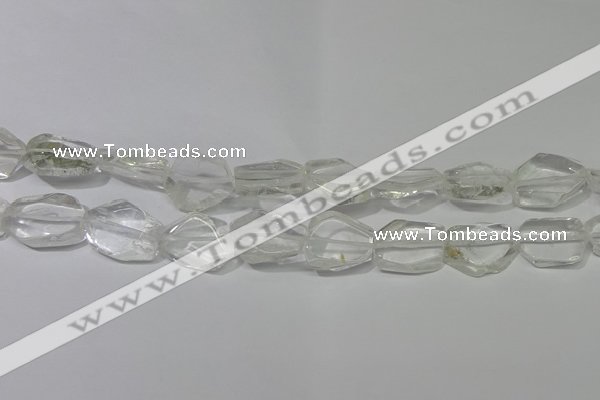 CNG5100 15.5 inches 14*20mm - 18*25mm freeform white crystal beads