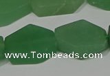 CNG5124 14*20mm - 18*25mm freeform matte green aventurine beads