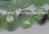 CNG5139 15.5 inches 15*18mm - 15*20mm faceted freeform fluorite beads