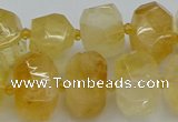 CNG5219 15.5 inches 12*16mm - 15*20mm faceted nuggets citrine beads