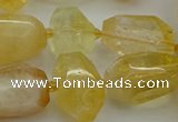 CNG5232 15.5 inches 12*16mm - 15*25mm faceted nuggets citrine beads