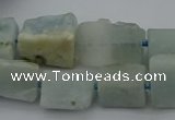 CNG5244 15.5 inches 8*12mm - 15*25mm nuggets aquamarine beads