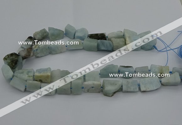 CNG5244 15.5 inches 8*12mm - 15*25mm nuggets aquamarine beads