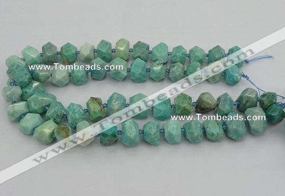 CNG5271 15.5 inches 10*14mm - 15*20mm faceted nuggets amazonite beads