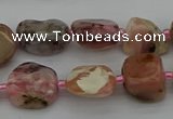 CNG5292 15.5 inches 8*12mm - 15*20mm nuggets pink opal gemstone beads