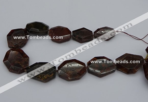 CNG5313 15.5 inches 20*30mm - 35*45mm freeform orange garnet beads