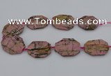 CNG5316 15.5 inches 25*35mm - 35*45mm freeform rhodonite beads