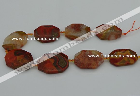 CNG5317 15.5 inches 25*35mm - 35*45mm freeform agate beads