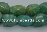 CNG5320 15.5 inches 12*16mm - 13*18mm faceted nuggets amazonite beads