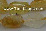 CNG5321 15.5 inches 12*16mm - 15*25mm faceted nuggets citrine beads