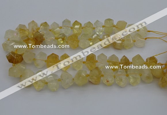 CNG5327 15.5 inches 12*16mm - 15*20mm faceted nuggets citrine beads