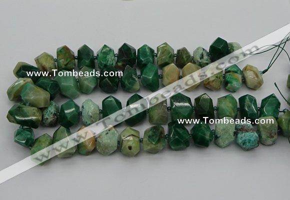 CNG5329 15.5 inches 12*16mm - 15*20mm faceted nuggets African jade beads