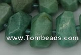 CNG5338 15.5 inches 12*16mm - 15*20mm faceted nuggets amazonite beads