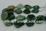 CNG5354 15.5 inches 20*30mm - 35*45mm faceted freeform African jade beads