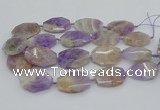 CNG5357 20*30mm - 35*45mm faceted freeform lavender amethyst beads