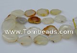CNG5363 15.5 inches 20*30mm - 35*45mm faceted freeform agate beads
