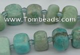 CNG5378 15.5 inches 8*12mm - 12*16mm nuggets amazonite beads