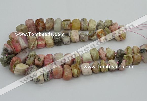 CNG5381 15.5 inches 10*14mm - 13*18mm nuggets pink opal beads