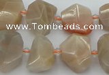 CNG5385 15.5 inches 12*16mm - 18*25mm faceted nuggets moonstone beads