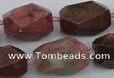 CNG5397 15.5 inches 12*16mm - 15*25mm faceted nuggets rhodochrosite beads