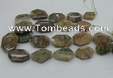 CNG5406 20*30mm - 35*45mm faceted freeform ghost gemstone beads