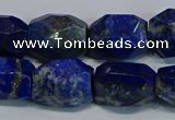 CNG5410 15.5 inches 12*16mm - 15*20mm faceted nuggets lapis lazuli beads