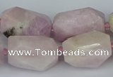 CNG5446 15.5 inches 12*16mm - 15*25mm faceted nuggets kunzite beads