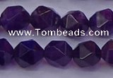 CNG5494 15.5 inches 12mm faceted nuggets amethyst gemstone beads