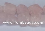 CNG5531 15.5 inches 10*14mm - 12*16mm nuggets rose quartz beads