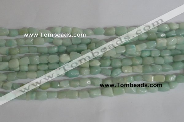 CNG554 15.5 inches 6*8mm nuggets amazonite gemstone beads