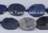 CNG5564 15.5 inches 12*16mm - 18*22mm freeform blue dumortierite beads