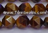 CNG5578 15.5 inches 10mm faceted nuggets yellow tiger eye beads