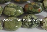 CNG558 15.5 inches 13*18mm nuggets rhyolite gemstone beads