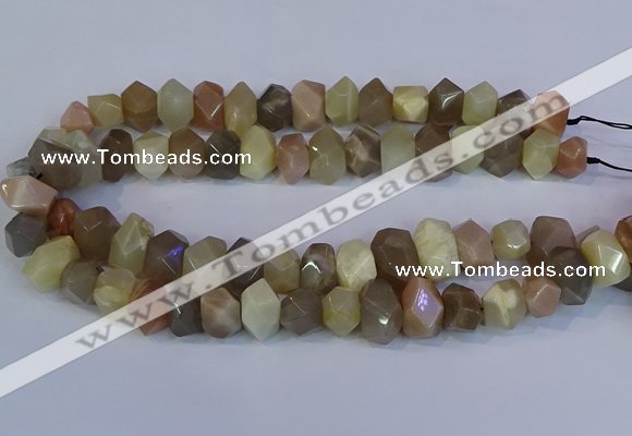 CNG5581 15.5 inches 10*14mm - 13*18mm faceted nuggets moonstone beads