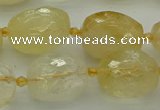 CNG5606 15.5 inches 12*16mm - 15*22mm faceted nuggets citrine beads