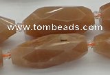 CNG5612 15.5 inches 15*35mm - 18*40mm faceted rice moonstone beads